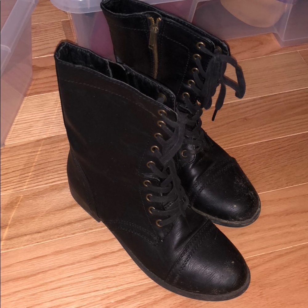 Black Combat Boots